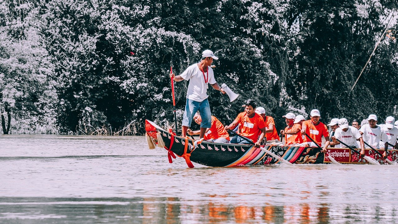 La fête de l'eau au Cambodge