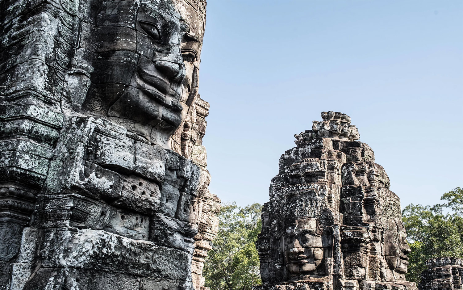 Temple de bayon au Cambodge