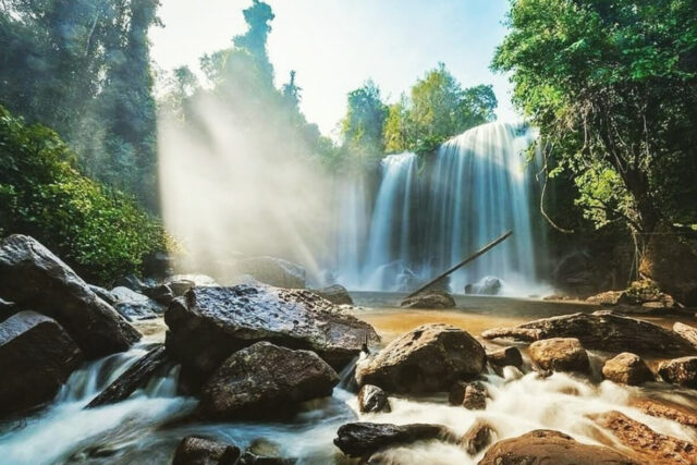 La cascade de Phnom Kulen