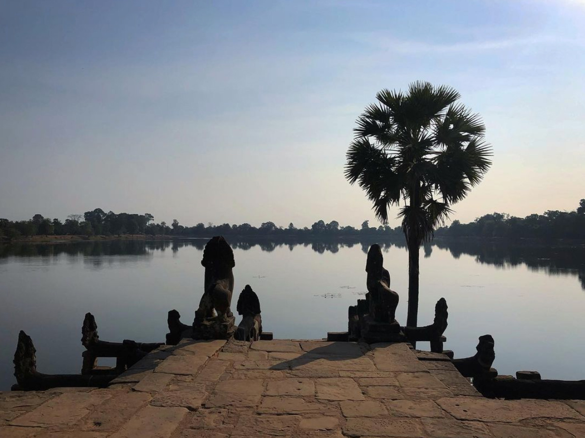 le temple de srah srang a siem reap au cambodge