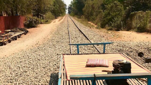 Train de bambou à Battambang