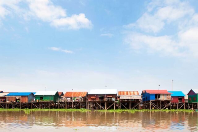 Le village flottant de Kampong Khleang