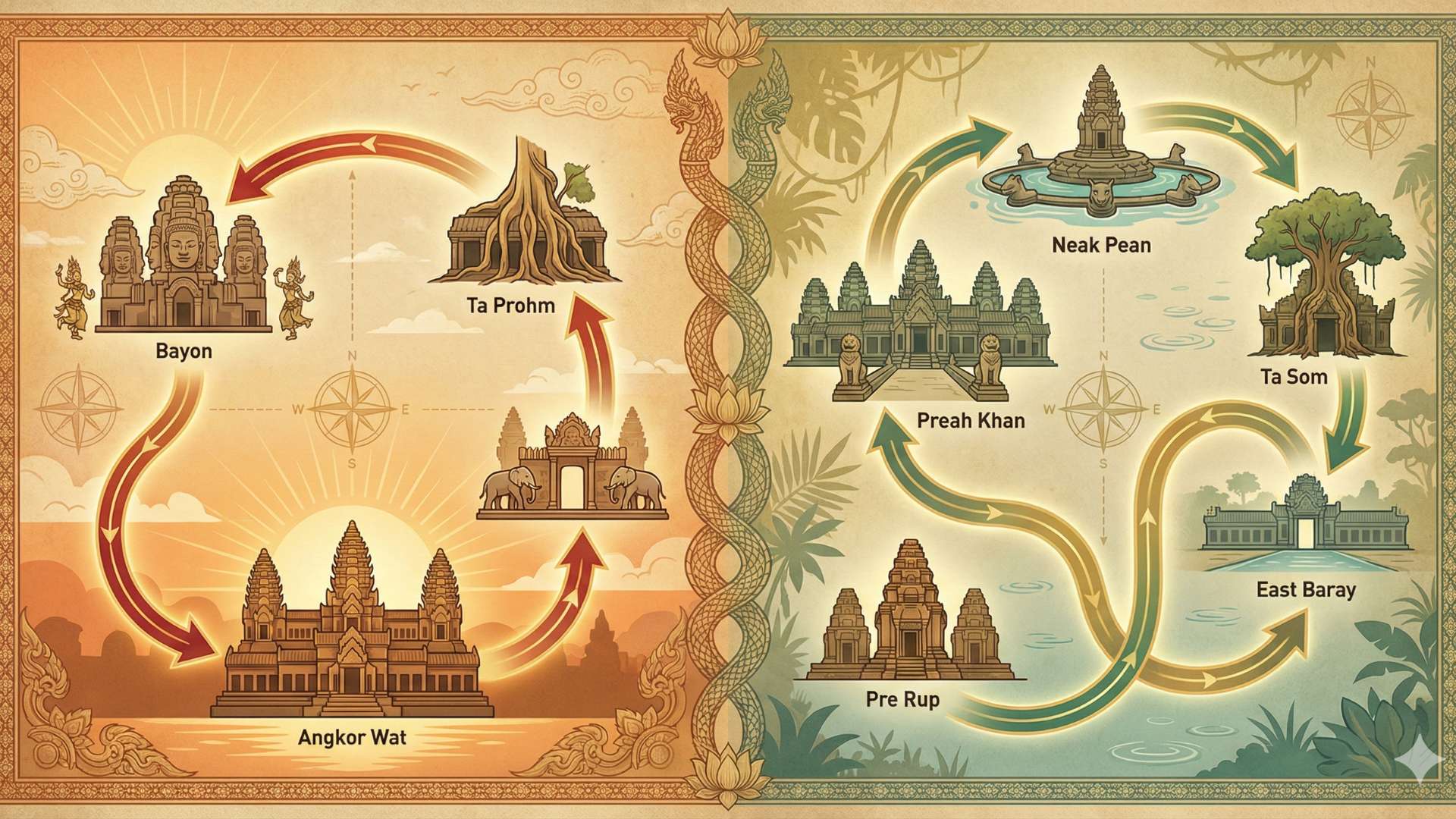 Petit tour vs grand tour d’Angkor